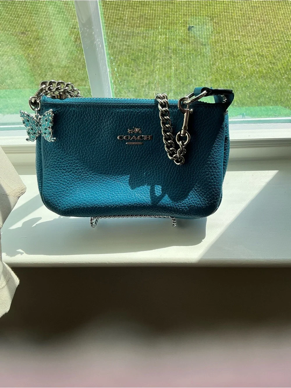 Coach Blue Pebbled Leather Convertable Nolita 15/previous project